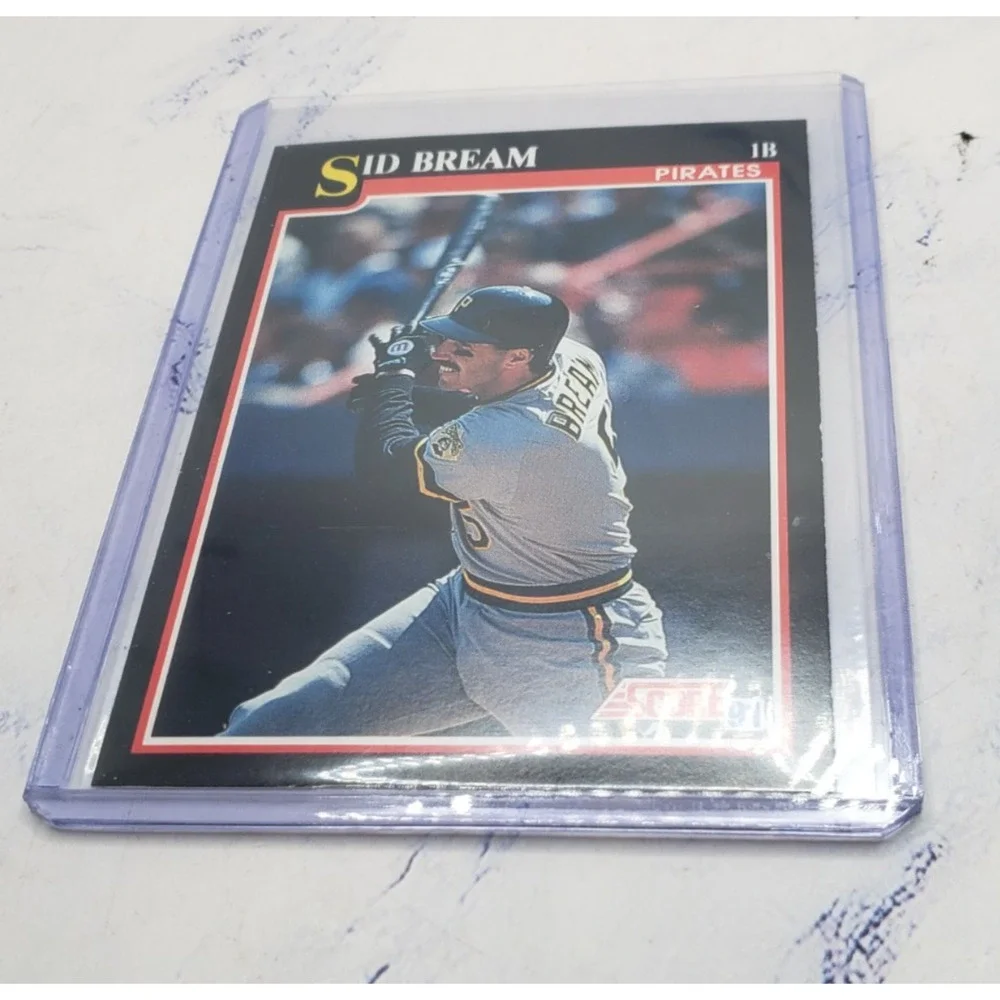 1991 Score Sid Bream Pittsburgh Pirates Baseball Card